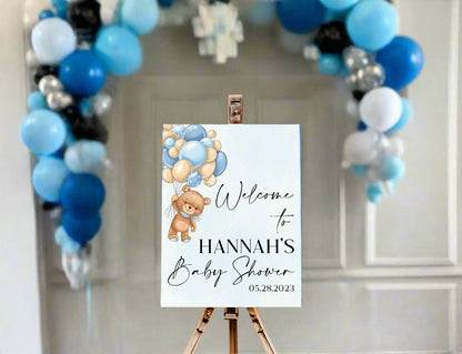 Blue Bear Welcome Sign