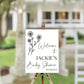 Flower Baby Shower Welcome Sign