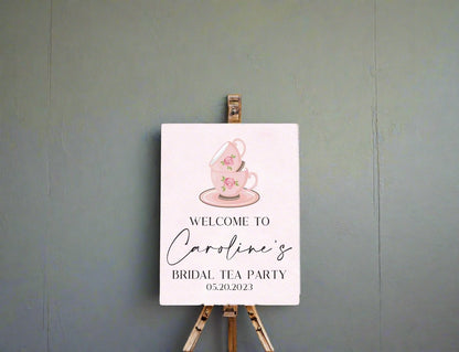 Bridal Tea Party Acrylic Welcome Sign