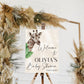 Giraffe Baby Shower Welcome Sign
