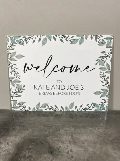 Eucalyptus Welcome Sign