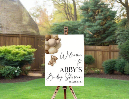 Brown Bear Welcome Sign