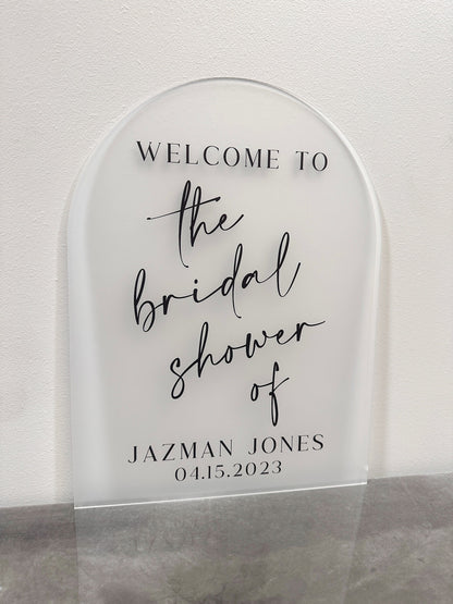 Welcome To The Bridal Shower Of Sign