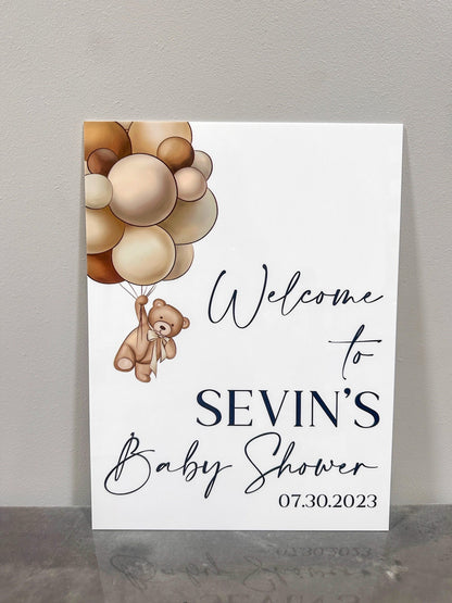 Brown Bear Welcome Sign