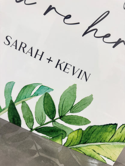 Aloha We're So Glad You're Here Sign