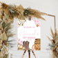 Pink First Rodeo Sign