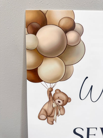 Brown Bear Welcome Sign