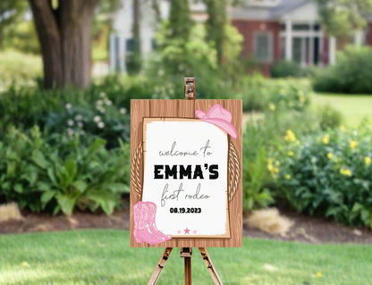 First Rodeo Acrylic Sign