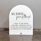 Audio Guestbook Sign