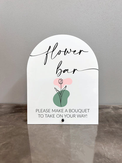 Flower Bar Sign