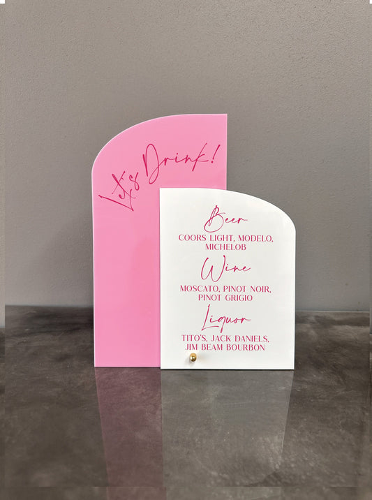 Let's Drink Bar Sign