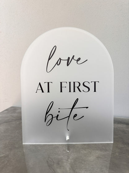 Love At First Bite Sign