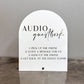 Audio Guestbook Sign