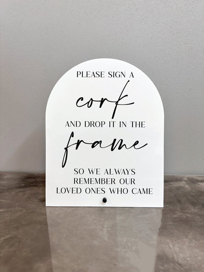 Please Sign A Cork Sign