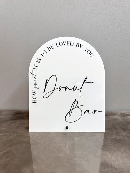Donut Bar Sign