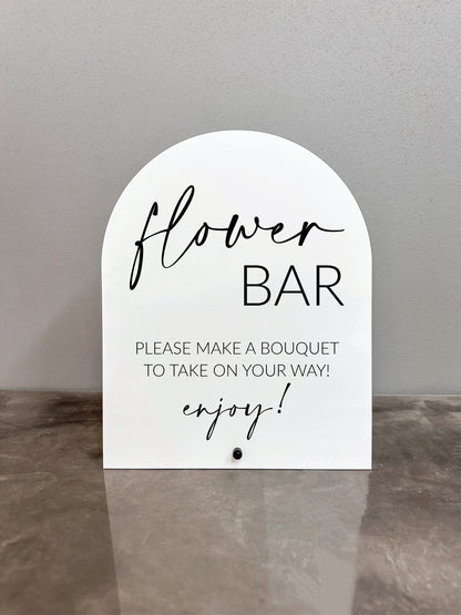 Flower Bar Sign