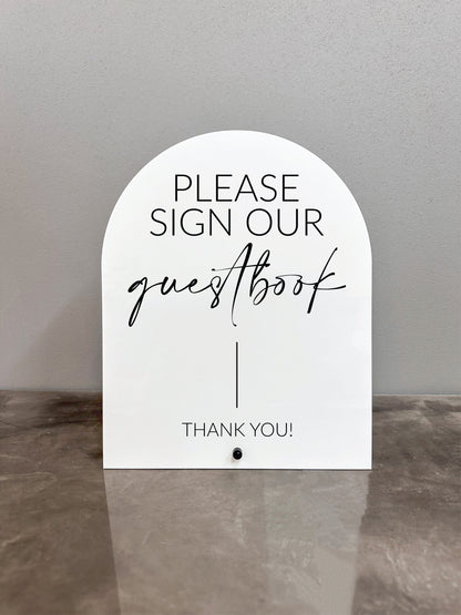 Please Sign Our Guestbook Sign
