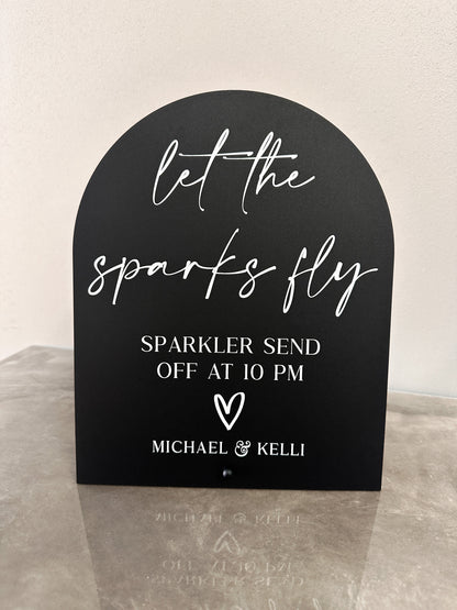 Let The Sparks Fly Sign