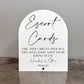 Escort Cards Sign