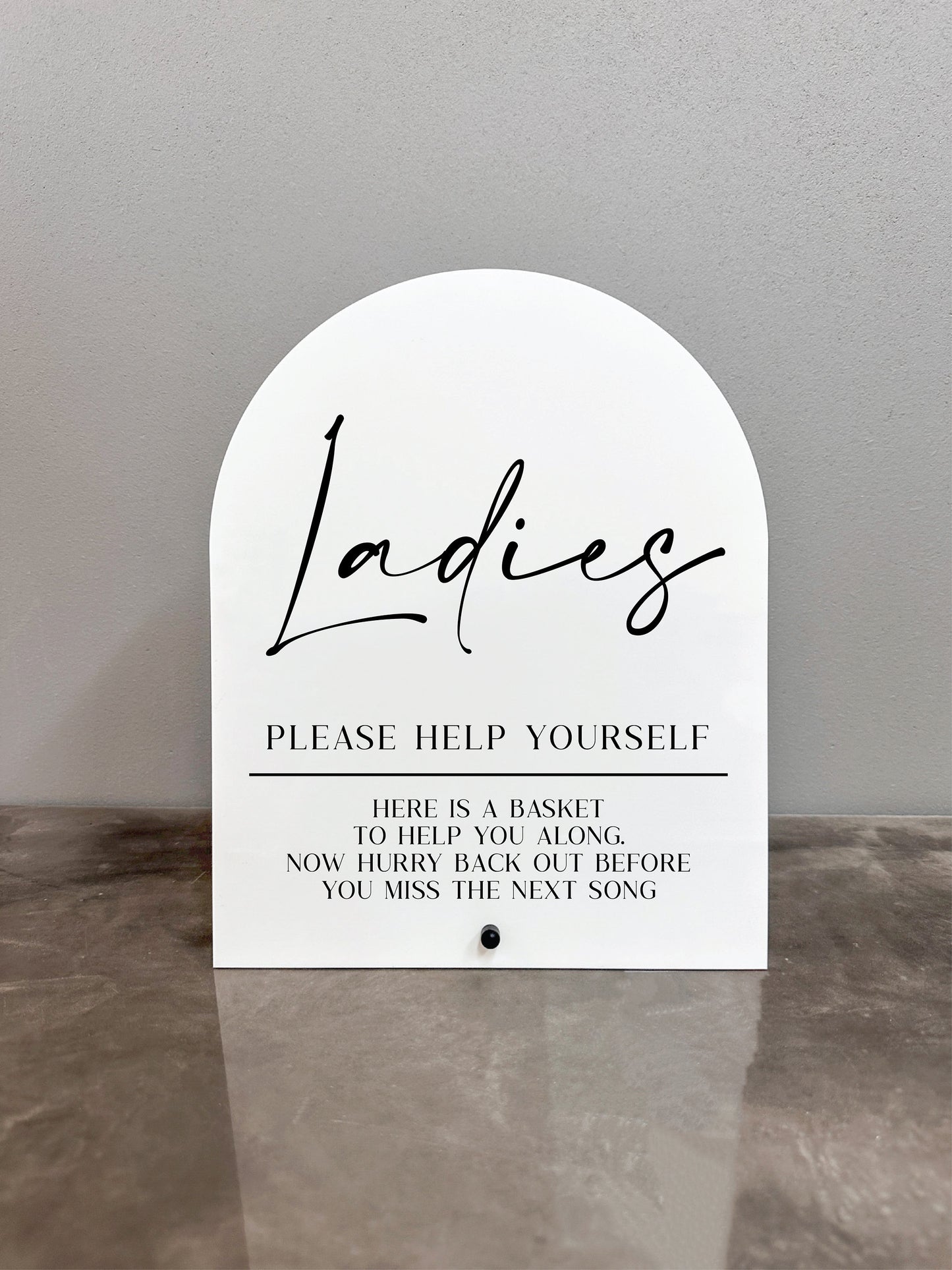 Ladies Restroom Sign