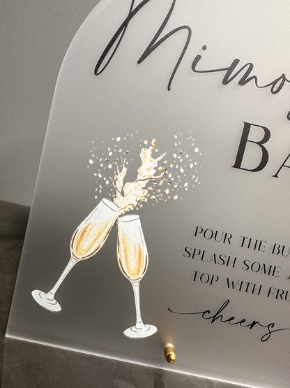 Mimosa Bar Sign