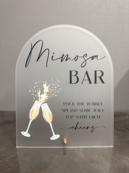 Mimosa Bar Sign