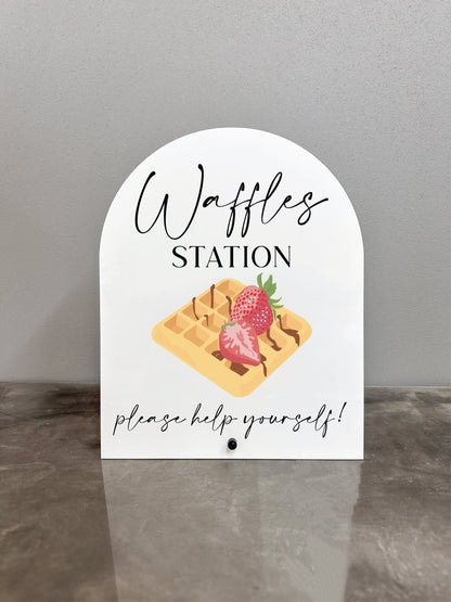 Waffle Station Sign