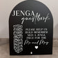 Jenga Guestbook Sign
