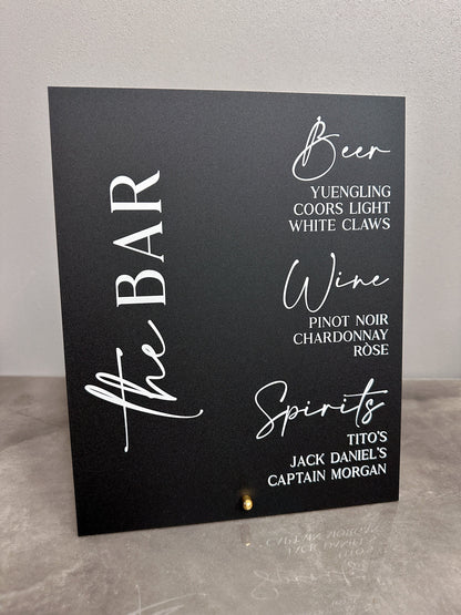 The Bar Drink Sign