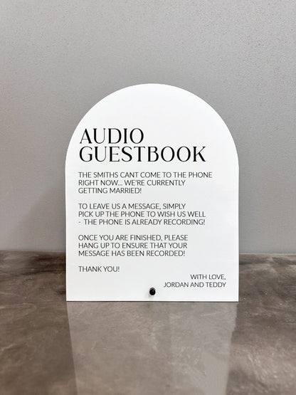 Audio Guestbook Sign