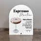 Espresso Martini Sign
