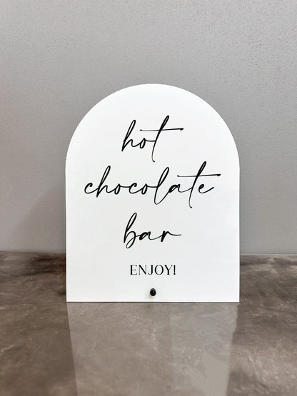 Hot Chocolate Bar Sign