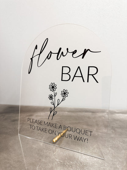 Flower Bar Sign