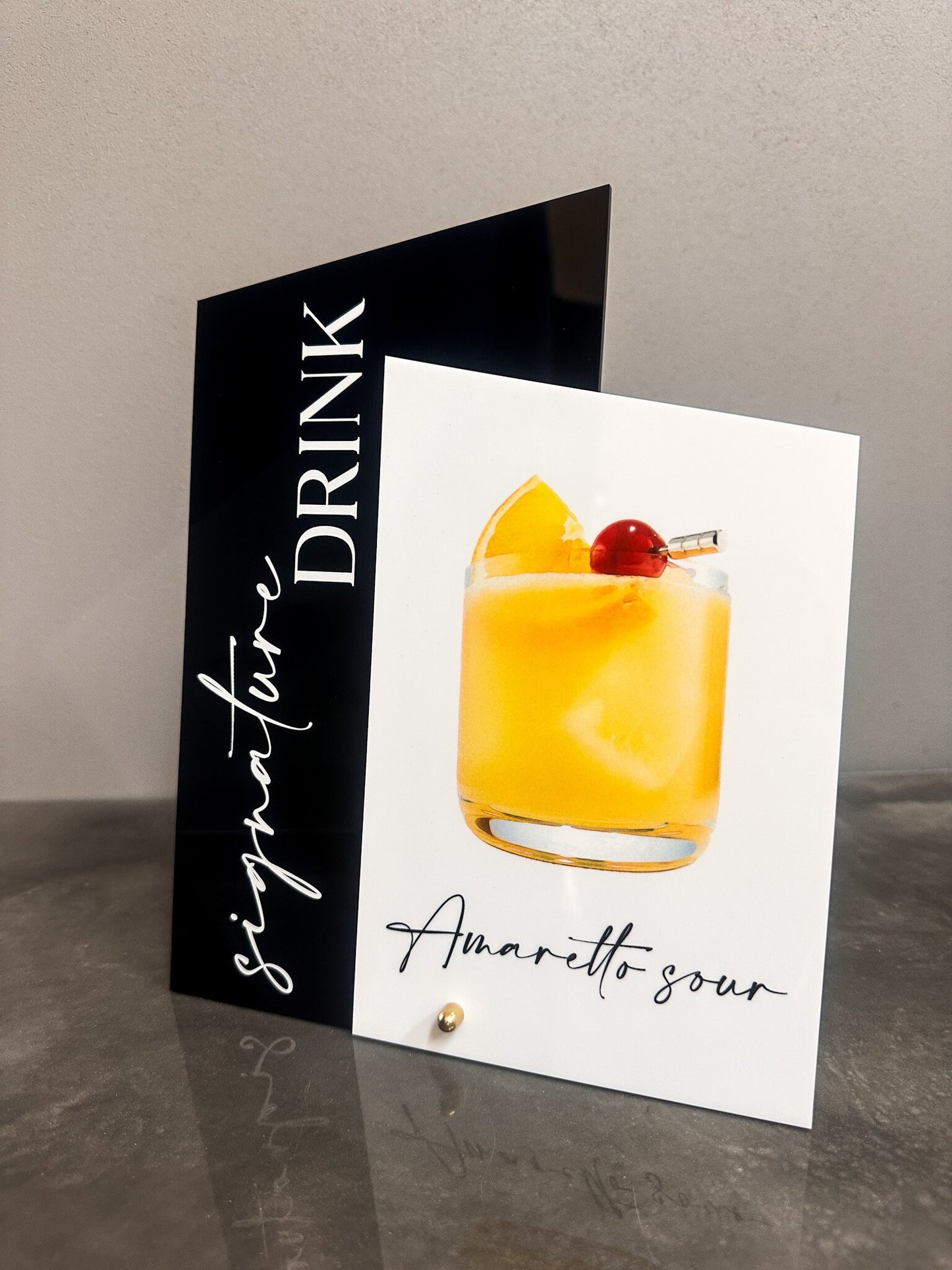 Signature Drink Sign