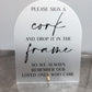 Please Sign A Cork Sign