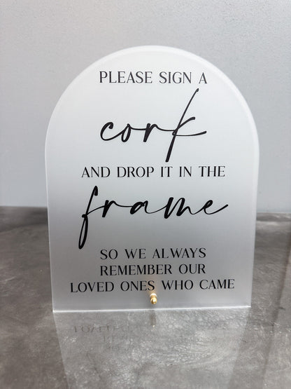 Please Sign A Cork Sign
