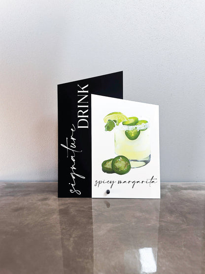 Signature Drink Sign
