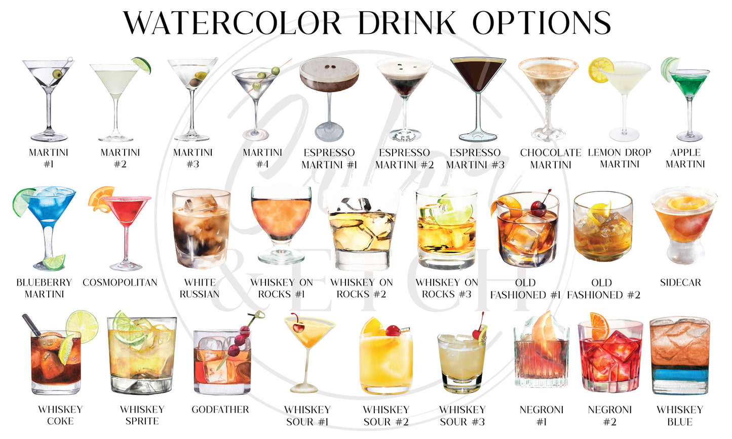 Signature Drink Sign