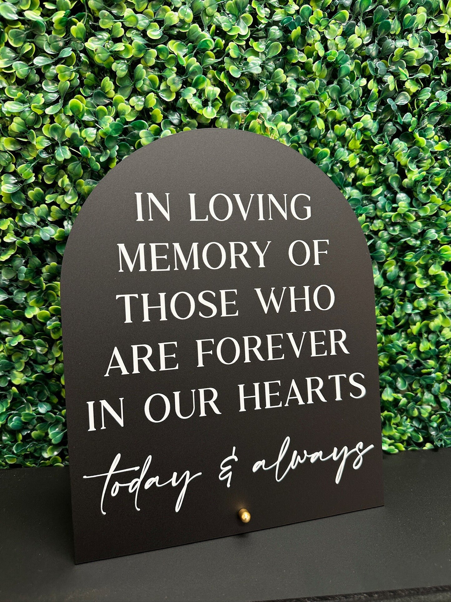 In Loving Memory Sign
