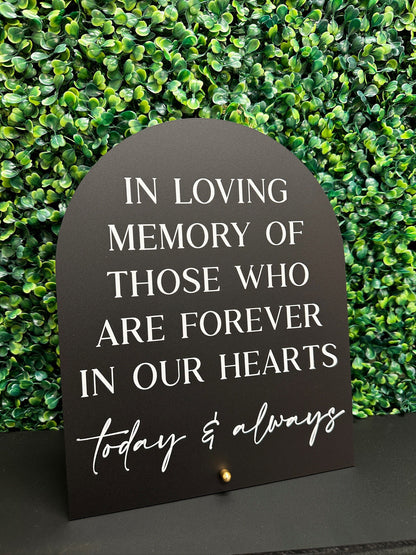 In Loving Memory Sign