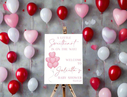 A Little Sweetheart Is On The Way Acrylic Sign