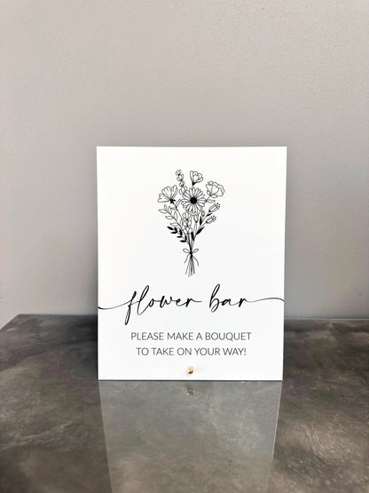 Flower Bar Sign