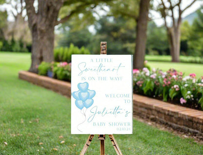 A Little Sweetheart Is On The Way Acrylic Sign