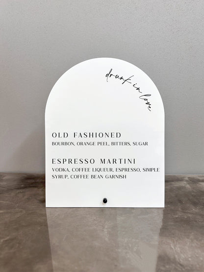 Drunk In Love Bar Sign