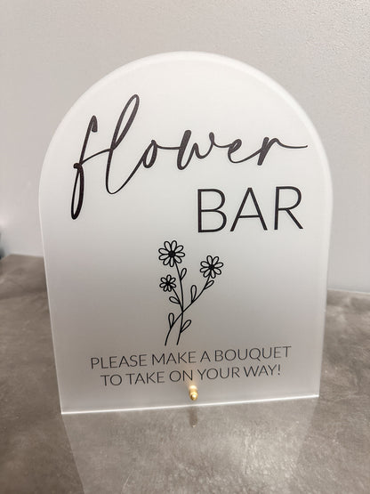 Flower Bar Sign