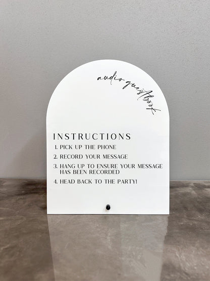 Audio Guestbook Sign