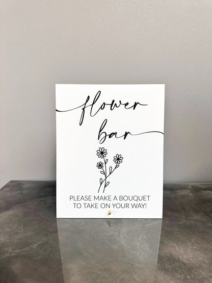 Flower Bar Sign