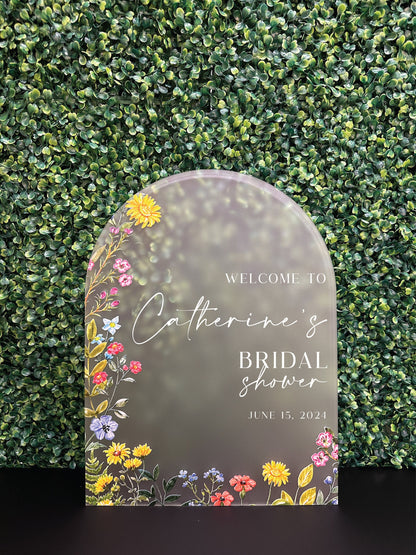 Wildflower Bridal Shower Sign